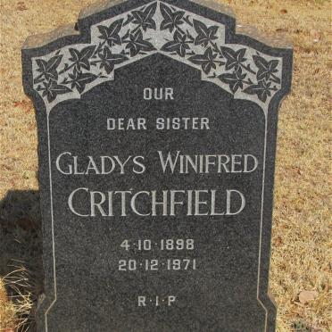 CRITCHFIELD Gladys Winifred 1898-1971
