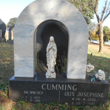 CUMMING Robert 1925-1996 &amp; Iris Josephine 1930-1986