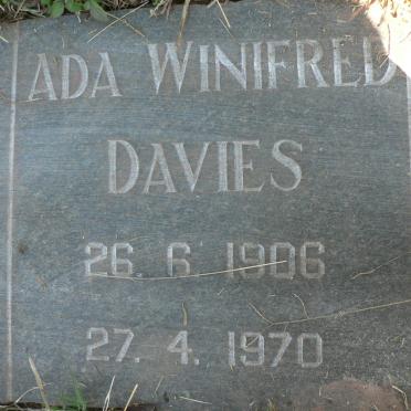 DAVIES Ada Winifred 1906-1970