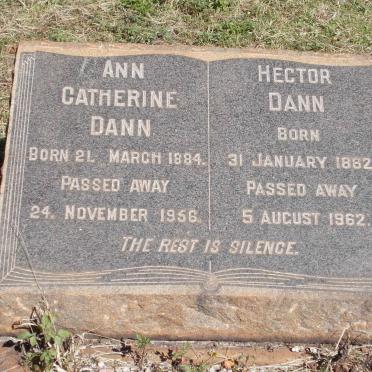 DANN Hector 1882-1962 &amp; Ann Catherine 1884-1956