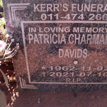 DAVIDS Patricia Charmain 1962-2021