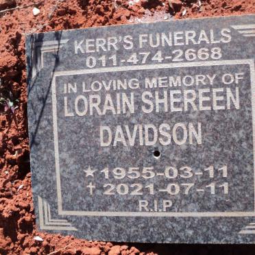 DAVIDSON Lorain Shereen 1955-2021
