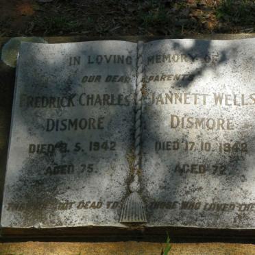 DISMORE Frederick Charles -1942 &amp; Jannett Wells -1942