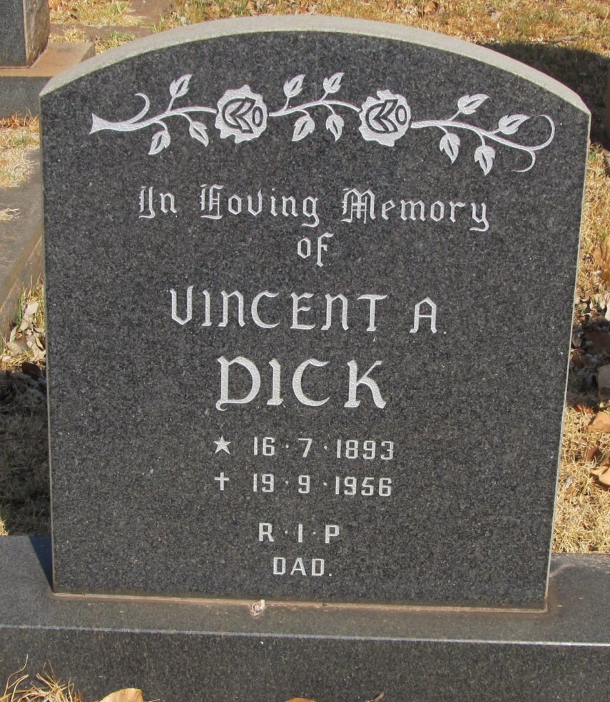 DICK Vincent A. 1893-1956