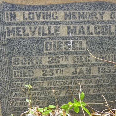 DIESEL Melville Malcolm 1901-1955 &amp; Iris G.L. 1902-1973