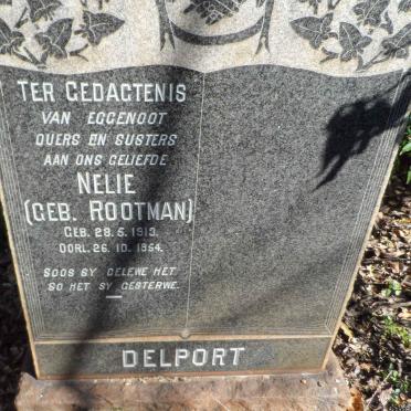 DELPORT Nelie nee ROOTMAN 1913-1954