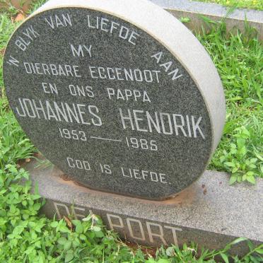 DELPORT Johannes Hendrik 1953-1985