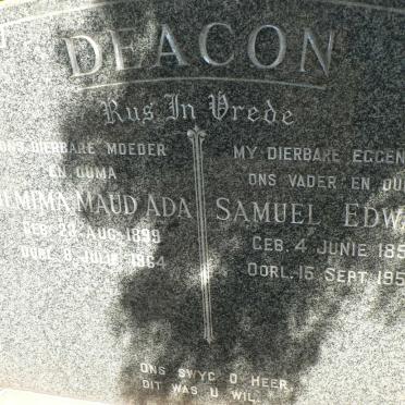 DEACON Samuel Edward 1891-1958 &amp; Jemima Maud Ada 1899-1964