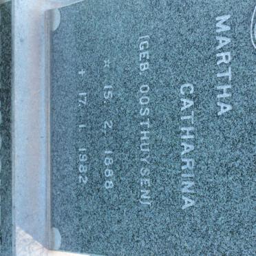 DENYSSCHEN Martha Catharina nee OOSTHUYSEN 1888-1982