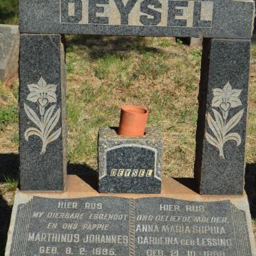 DEYSEL Marthinus Johannes 1895-1958 &amp; Anna Maria Sophia Carolina LESSING 1898-1971