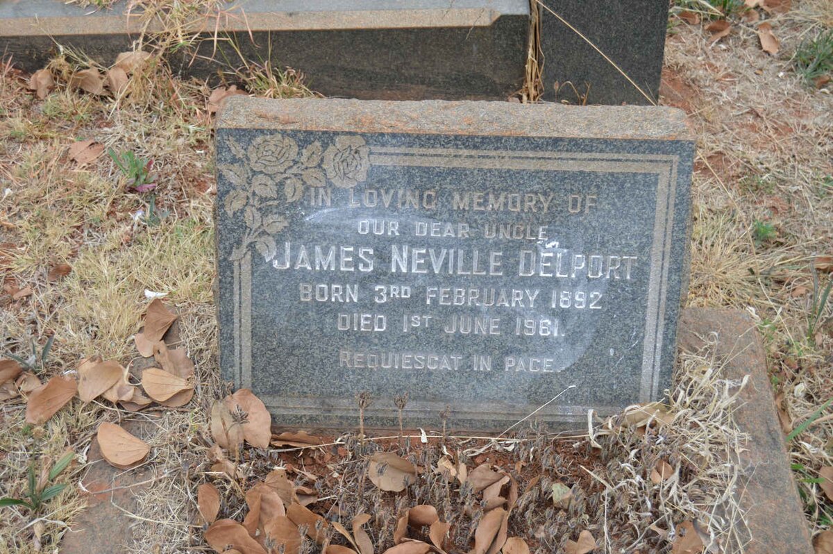 DELPORT James Neville 1892-1961