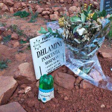 DHLAMINI Innocentia Mosenene 1953-2021