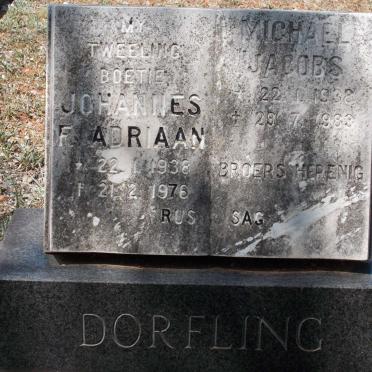 DORFLING Johannes F. Adriaan 1938-1976 :: DORFLING Michael Jacobs 1938-1983