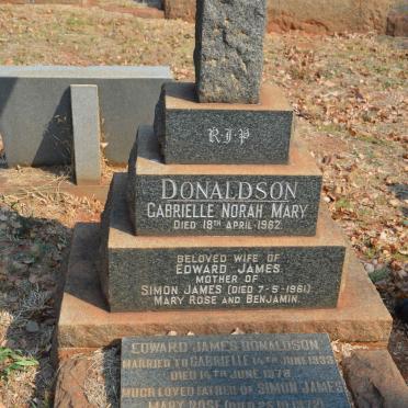 DONALDSON Edward James -1978 &amp; Gabrielle Norah Mary -1962