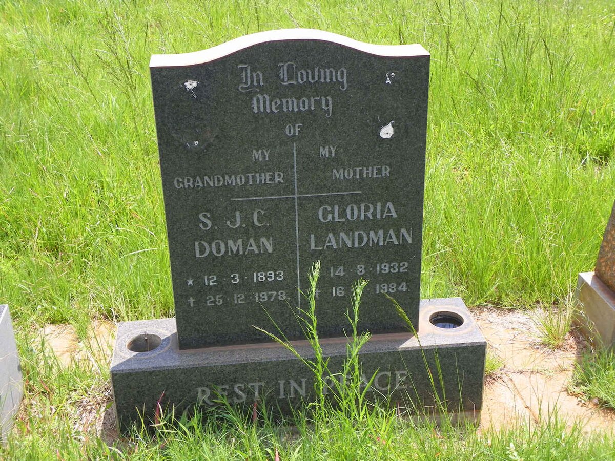 DOMAN S.J.C. 1893-1978 :: LANDMAN Gloria 1932-1984