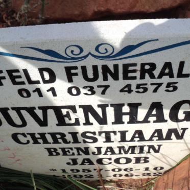 DUVENHAGE Christiaan Benjamin Jacob 1957-2021