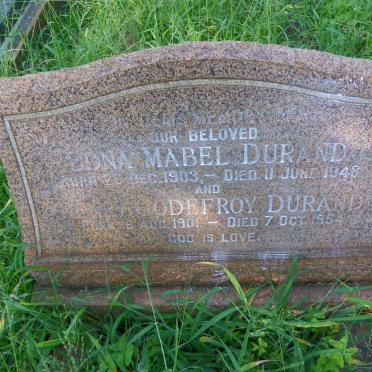 DURAND Henry Godefrey 1901-1954 &amp; Edna Mabel 1903-1948