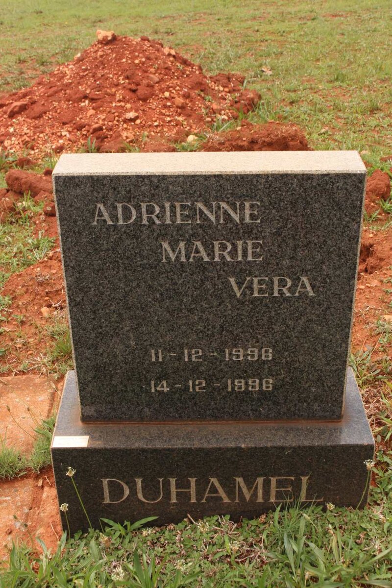 DUHAMEL Adrienne Marie Vera 1996-1996