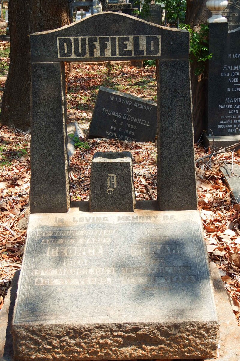 DUFFIELD George -1953 &amp; Norah -1982