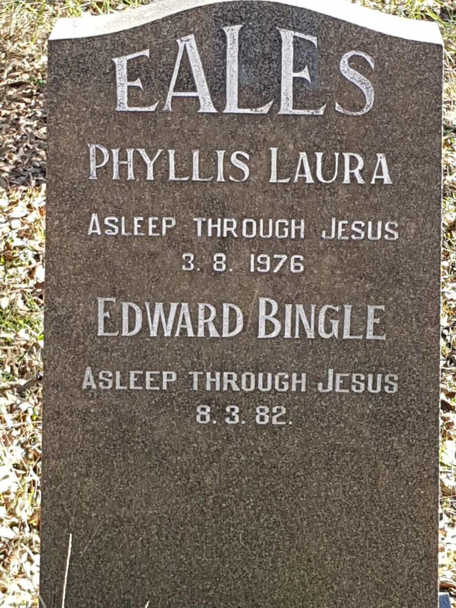 EALES Edward Bingle -1982 &amp; Phyllis Laura -1976