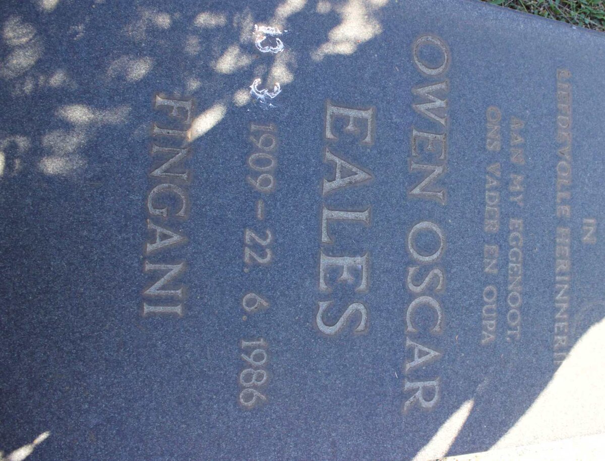 EALES Owen Oscar 1909-1986
