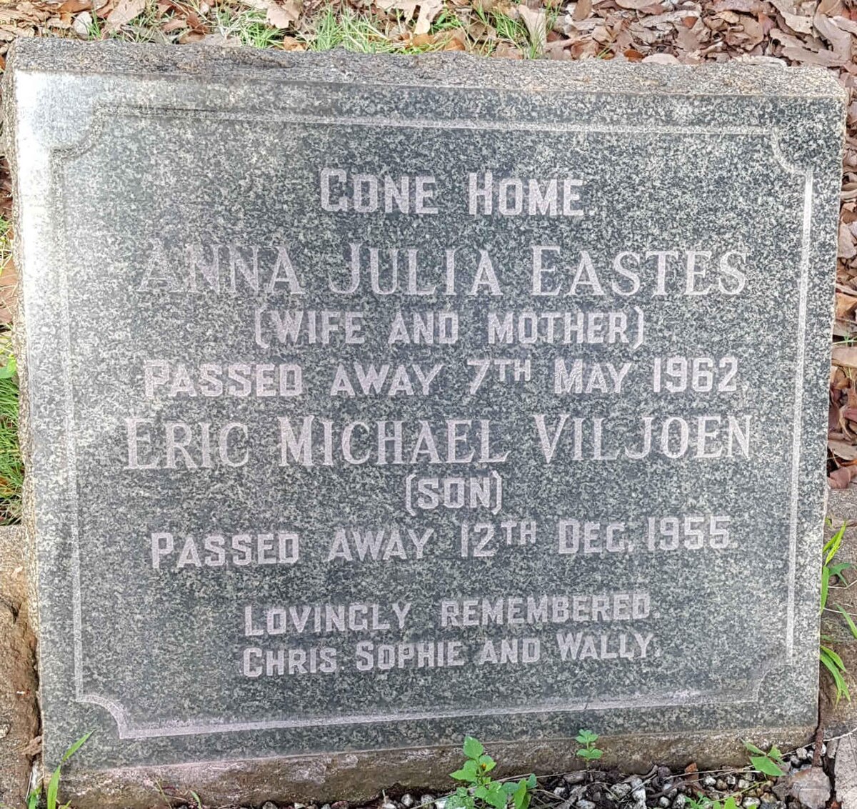 EASTES Anna Julia -1962 :: VILJOEN Eric Michael -1955