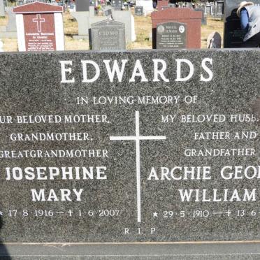 EDWARDS Archie George William 1910-1993 &amp; Josephine Mary 1916-2007