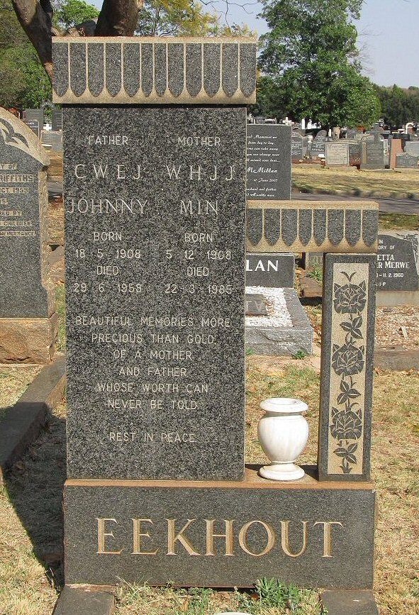 EEKHOUT C.W.E.J. 1908-1958 &amp; W.H.J.J. 1908-1985