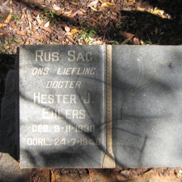 EHLERS Hester J. 1930-1948