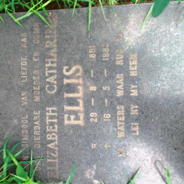 ELLIS Elizabeth Catharina 1891-1982