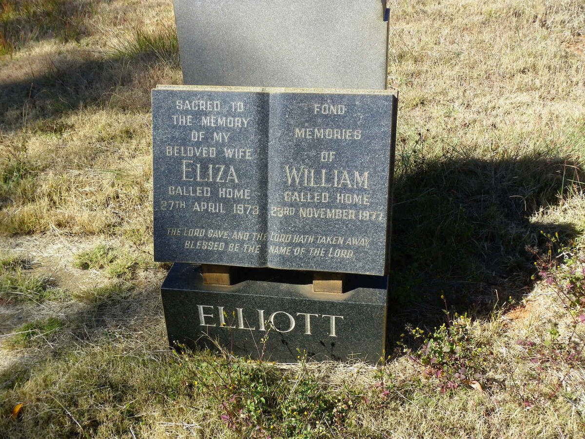 ELLIOTT William -1977 &amp; Eliza -1973