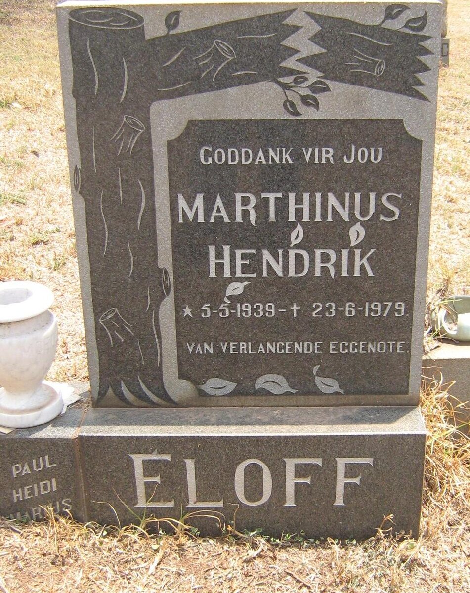 ELOFF Marthinus Hendrik 1939-1979