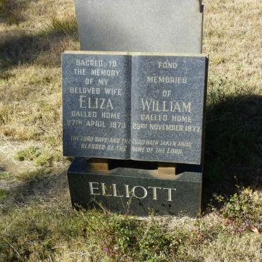 ELLIOTT William -1977 &amp; Eliza -1973