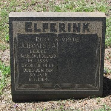 ELFERINK Johannes H.A. 1885-1964