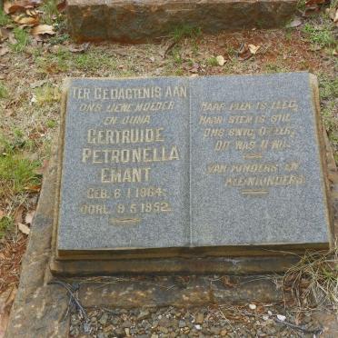 EMANT Gertruide Petronella 1864-1952