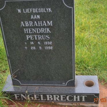 ENGELBRECHT Abraham Hendrik Petrus 1932-1992