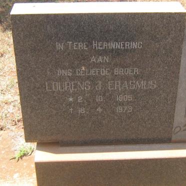 ERASMUS Lourens J. 1905-1973