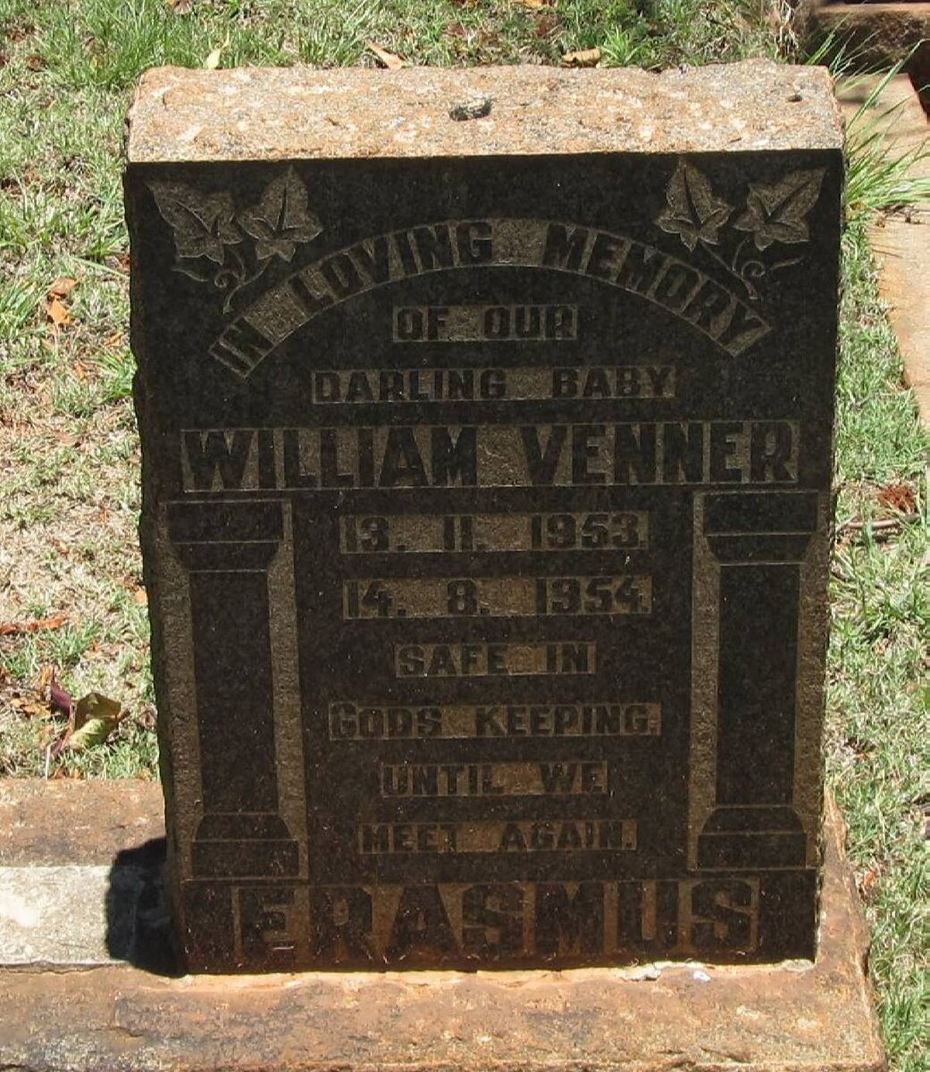 ERASMUS William Venner 1953-1954