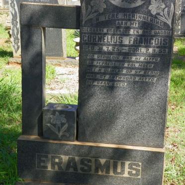 ERASMUS Cornelius Francois 1925-1959