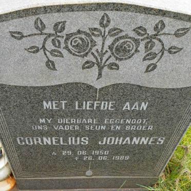ERASMUS Cornelius Johannes 1950-1989