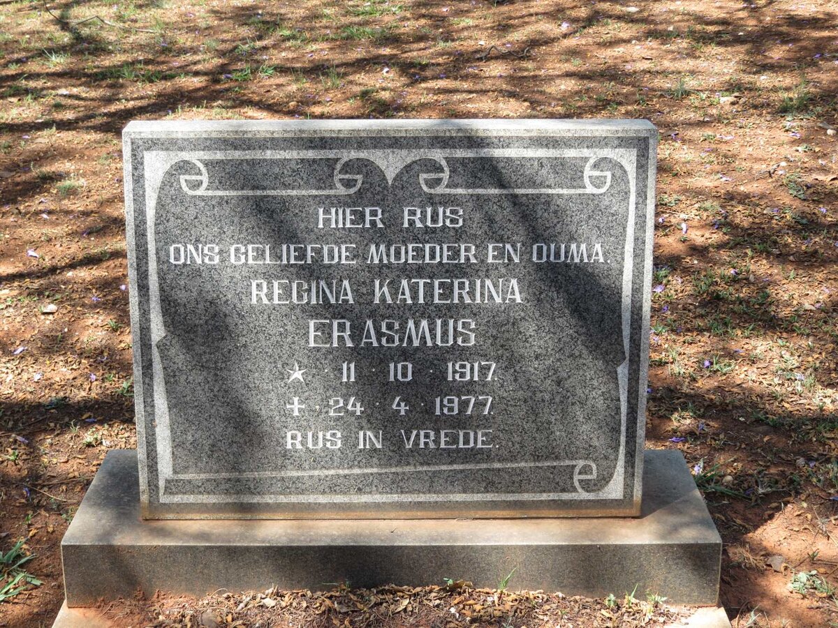 ERASMUS Regina Katerina 1917-1977