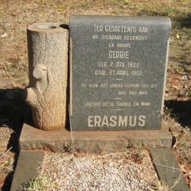 ERASMUS Gerrie 1922-1952