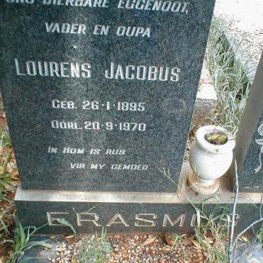 ERASMUS Lourens Jacobus 1895-1970