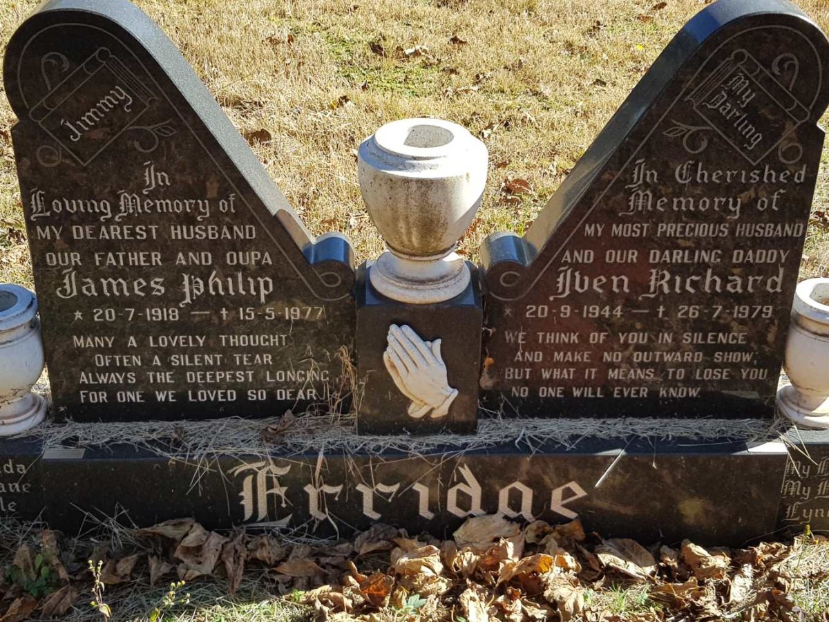 ERRIDGE James Philip 1918-1977 :: ERRIDGE Iven Richard 1944-1979