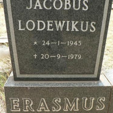 ERASMUS Jacobus Lodewikus 1945-1979