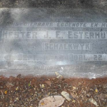 ESTERHUYSEN Hester J.E. nee SCHALKWYK -1948 :: ESTERHUYSEN Jacomina Elizabeth Susana 1924-1924 :: ESTERHUYSEN Jacoba Cornelia 1927-1927