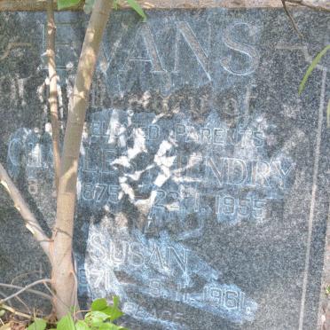 EVANS Charles Hendry 1875-1955 &amp; Susan 1871-1961