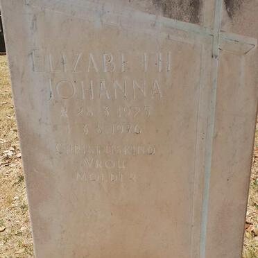 FAURE Elizabeth Johanna 1925-1976