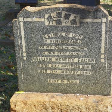 FAGAN William Henery 1896-1946