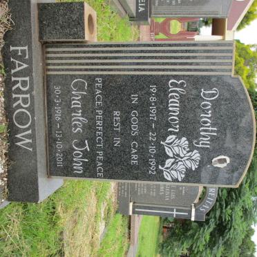 FARROW Charles John 1916-2011 &amp; Dorothy Eleanor 1917-1992